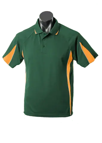 Aussie Pacific Eureka Kids Polo Shirt 3304 Casual Wear Aussie Pacific Bottle/Gold/Ashe 6
